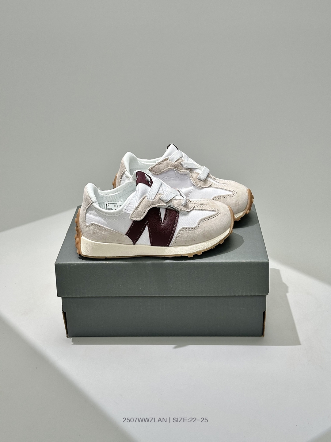 图片[2]-🈴 萌娃童鞋！新百伦 New Balance NB327系列 复古休闲运动慢跑鞋 （小童魔术贴）IH327LAB 尺码：22 23 24 25-选品中心