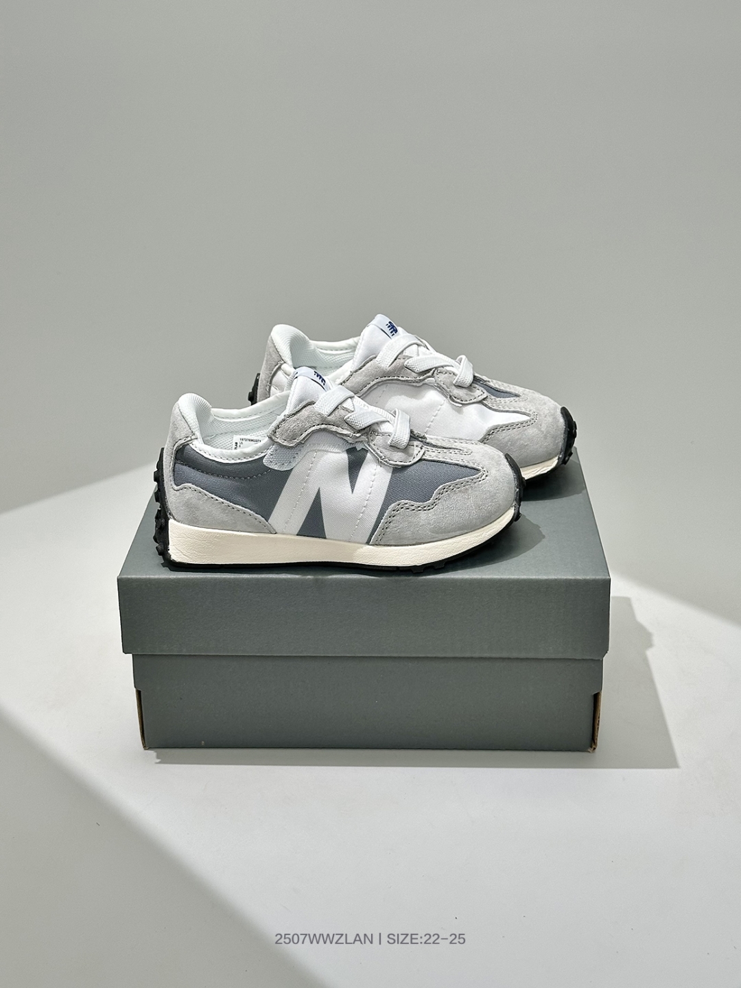 🈴 萌娃童鞋！新百伦 New Balance NB327系列 复古休闲运动慢跑鞋 （小童魔术贴）IH327LAB 尺码：22 23 24 25-选品中心
