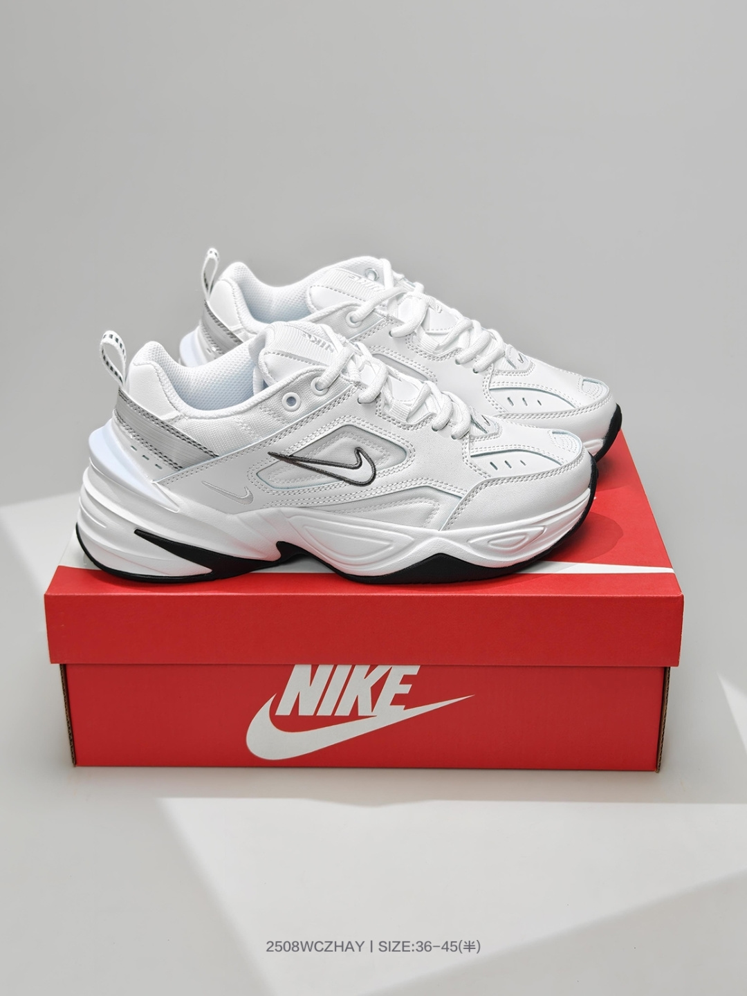 耐克NIke WMNS M2K Tekno PLUS复古潮流百搭休闲运动老爹鞋 BQ3378 100 经典复古夸张流线极符 风靡老爹元素 外形延续当下潮流得未来感老爹鞋 设计干净 编号:2508WCZHAY