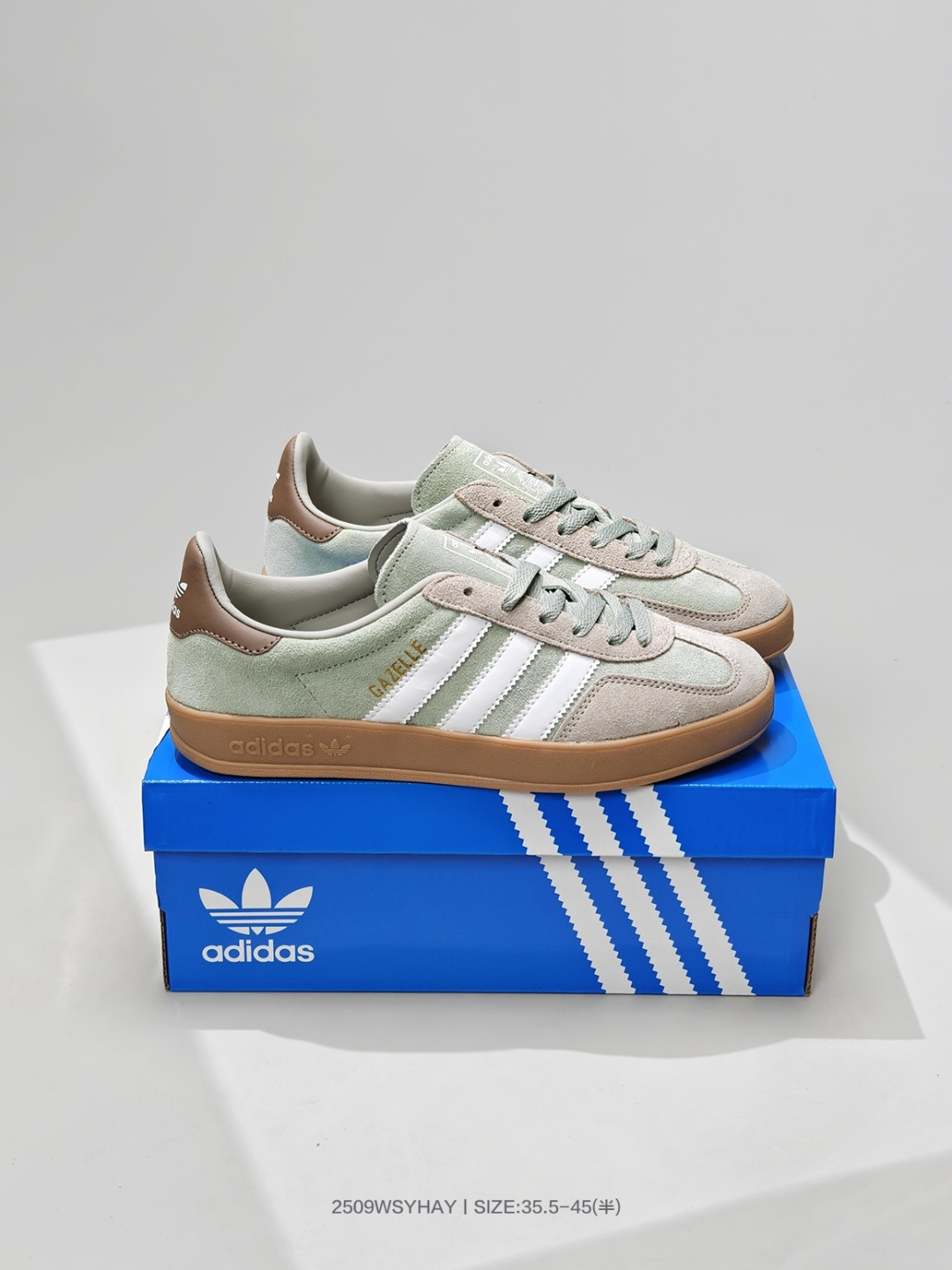 阿迪达斯Adidas Gazelle Indoor Trainers"Shadow Navy"羚羊内训系列低帮复古德训风百搭休闲运动板鞋 JI3526 编号:2509WSYHAY
