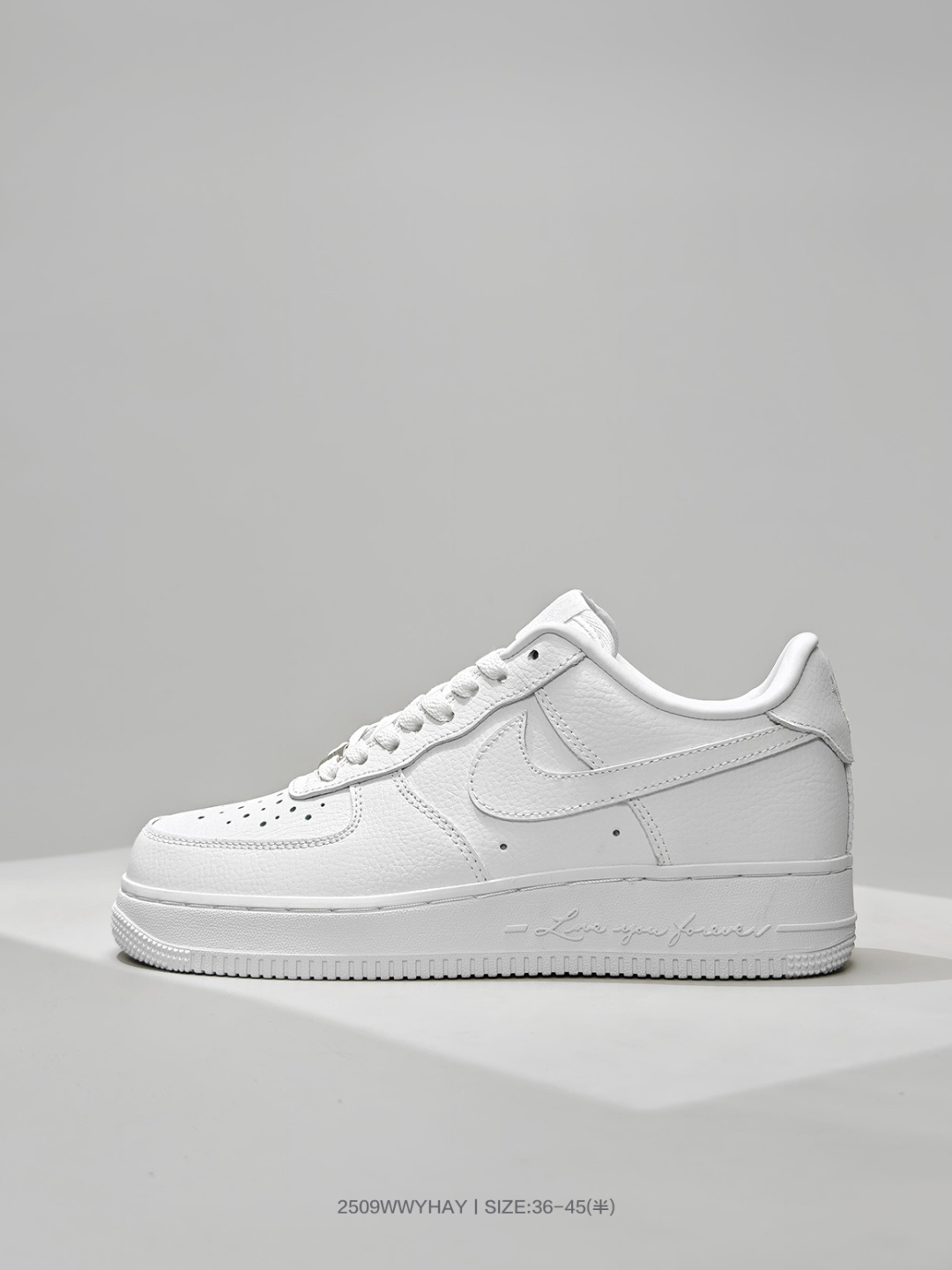 耐克Nike Air Force 1"Certified Lover Boy"空军一号经典低帮百搭休闲运动板鞋“皮革纯白痴情男孩”CZ8065 100 编号:2509WWYHAY
