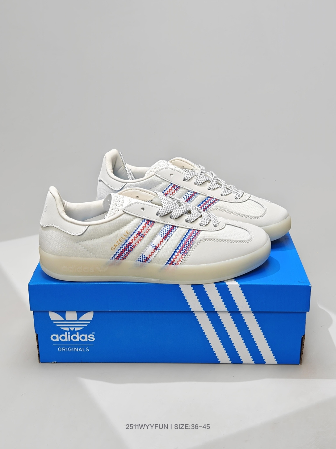 🈴💰100
阿迪达斯 Adidas Originals Gazelle Indoor 复古三叶草防滑橡胶板鞋经典运动鞋 IH7608

码数：36 37 38 39 40 41 42 43 44 45
编号：2511WYYFUN