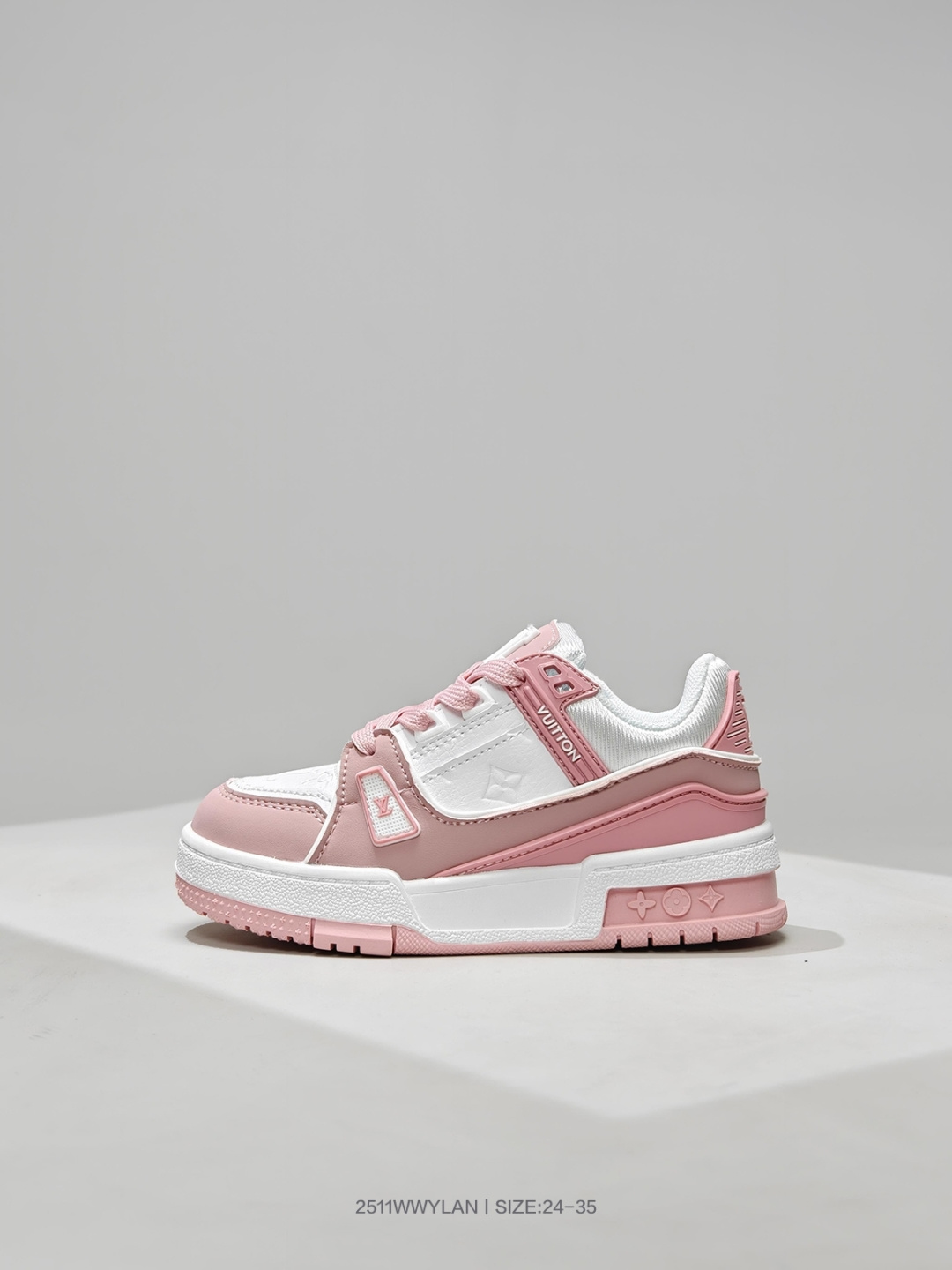 图片[4]-🈴 童鞋！LV路易威登Louis vuitton Trainer Sneaker Low 休闲厚底运动文化百搭板鞋 尺码：24 25 26 27 28 29 30 31 32 33 34 35-选品中心