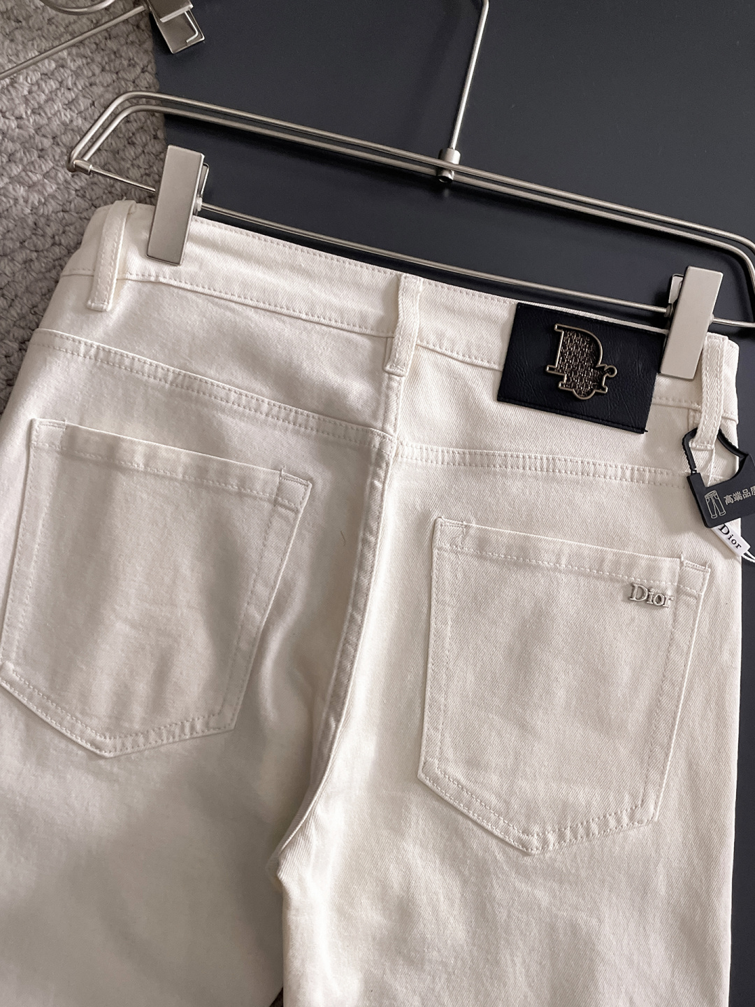 Dior 迪奥 男士丹宁牛仔裤，官宣画册海报穿搭款！ 客供高级进口的丹宁原色面料，特选日本冈山纯正13o