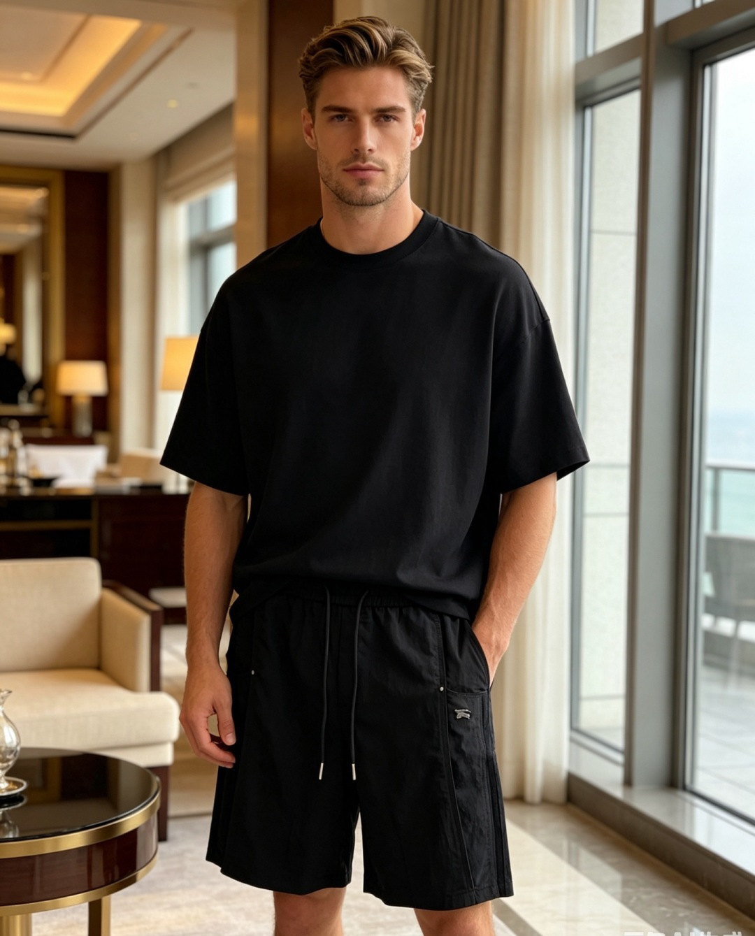 NO:841203,Burberry 26ss summer new men's casual work shorts, advanced custom-made summer-specific technical quick-drying breathable fabric, high breathability and comfort, impeccable details, customized development of accessories, what you see is what you get, reflecting high quality. It feels delicate and soft!  Three-dimensional cutting, simple and fashionable, and the upper body shape is awesome!  Size M-4XL,,burberry,burberry,shorts,19860909Burberry 巴宝莉 26ss夏季新款男士休闲工装短裤 高级定制夏季专用科技速干透气面料 透气舒适度高,细节无可挑剔,辅料定制开发,所见即所得,体现高品质.手感细腻柔软！立体裁剪,简单时尚,上身版型超赞！码数M-4XL,,burberry,burberry,shorts,,Men's clothing