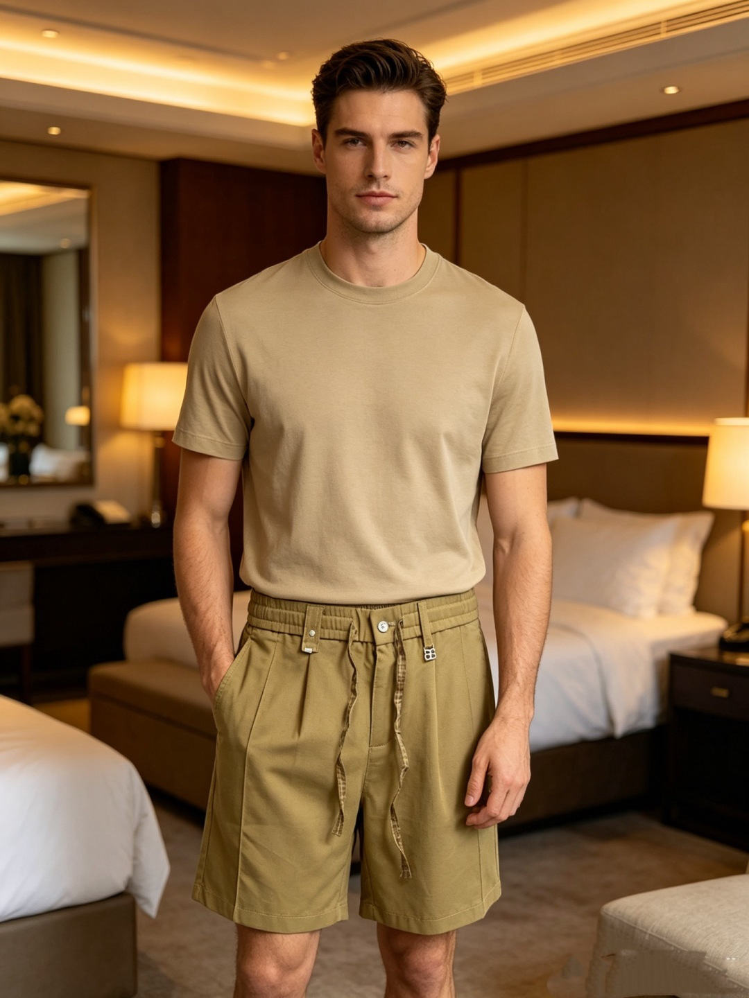 NO:841242,Balenciaga 26ss new summer men's casual work shorts, advanced custom-made summer-specific technical quick-drying breathable fabric, with high breathability and comfort, impeccable details, customized development of accessories, what you see is what you get, reflecting high quality. It feels delicate and soft!  Three-dimensional cutting, simple and fashionable, and the upper body shape is awesome!  Size M-4XL,,balenciaga,shorts,19860909巴黎世家 26ss夏季新款男士休闲工装短裤 高级定制夏季专用科技速干透气面料 透气舒适度高,细节无可挑剔,辅料定制开发,所见即所得,体现高品质.手感细腻柔软！立体裁剪,简单时尚,上身版型超赞！码数M-4XL,,balenciaga,shorts,,Men's clothing