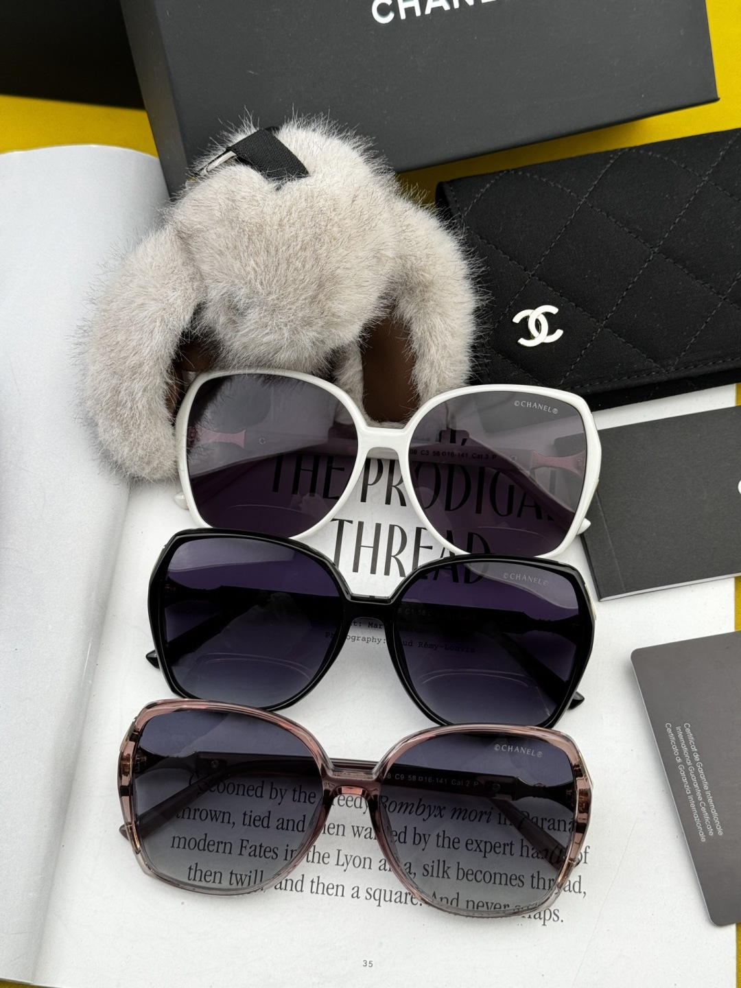 【CHANEL】香奈儿 2025新款潮流爆款 时尚方框太阳镜 佩戴舒适 网红潮款墨镜 女士高清加厚偏光太