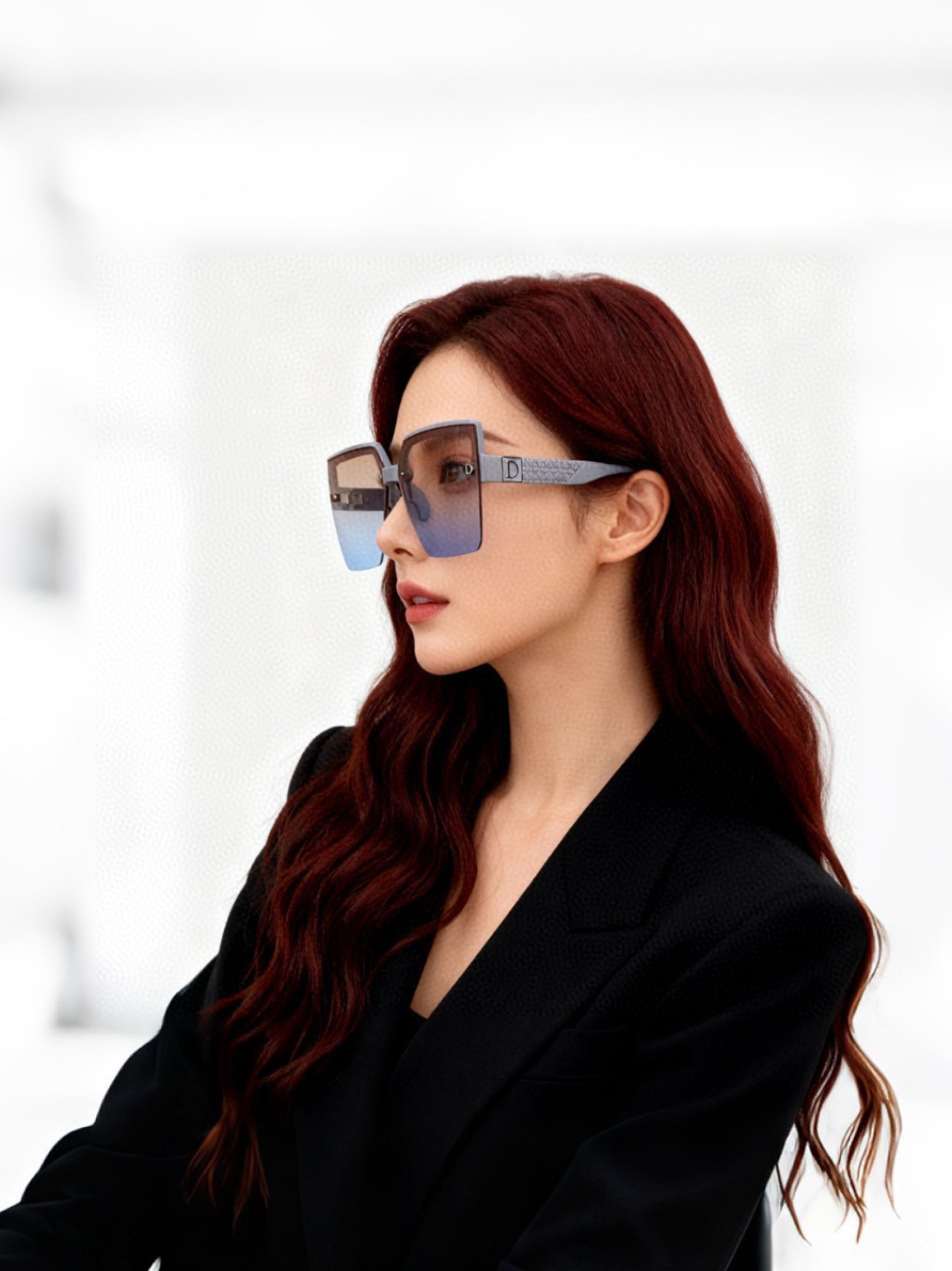 🔺 【DIOR-迪奥】2025开春新款 潮流爆款 时尚方框太阳镜 高品质 佩戴舒适 网红潮款墨镜 型号：