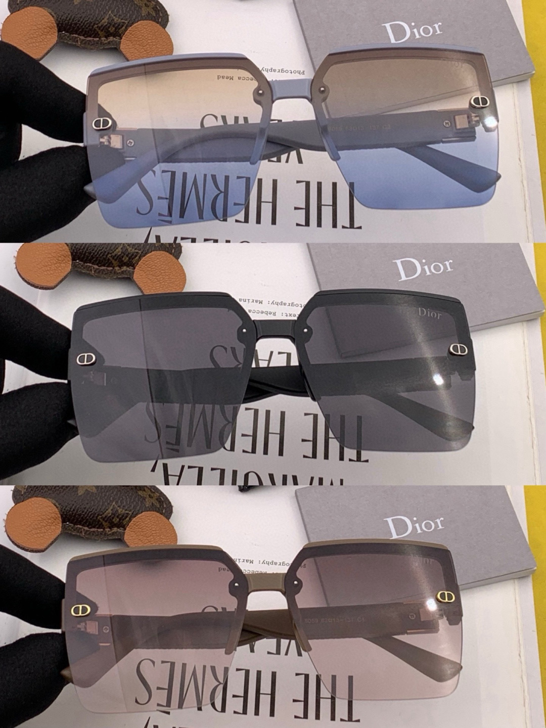 🔺 【DIOR-迪奥】2025开春新款 潮流爆款 时尚方框太阳镜 高品质 佩戴舒适 网红潮款墨镜 型号：