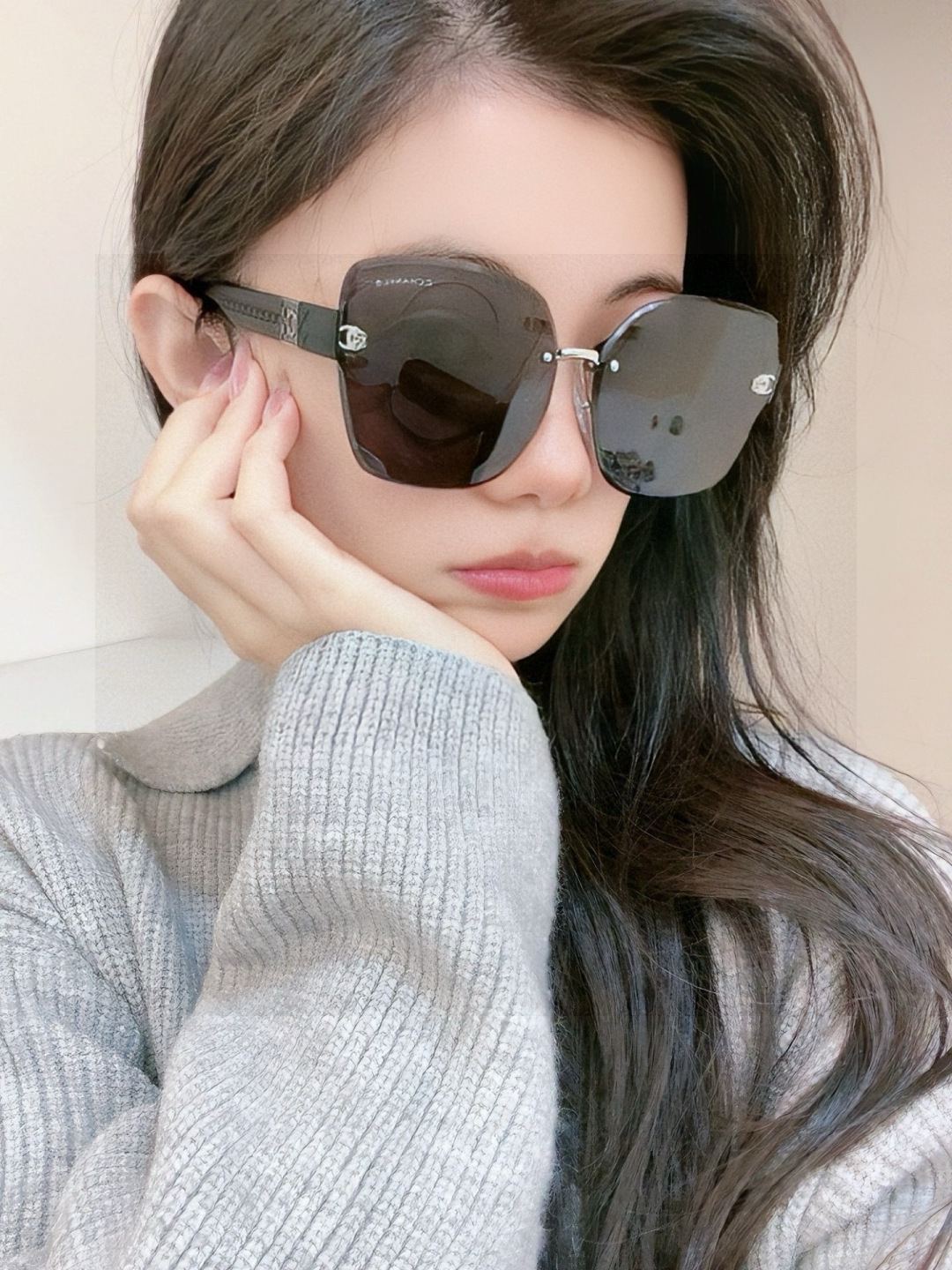 新品CHANEL 香奈儿太阳镜以独特魅力和前卫风格诠释春夏最新眼镜，质感超好佩带舒适 型号：CH4550