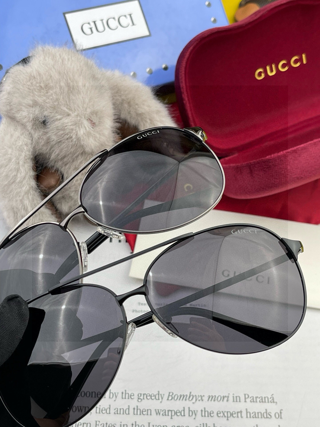 Gucci 🔥 高品质男女款墨镜 👍 进口宝丽来偏光镜片 🔥蛤蟆镜 开车钓鱼都可 🔥百搭显瘦墨镜韩版男士