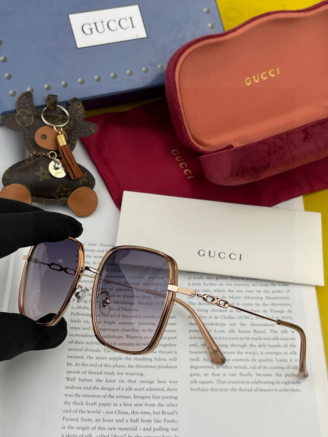 【偏光系列太阳镜】🎈原版出货GUCCI网红超爆款💙经典奢华全球风[强][酷][亲亲] 时尚圆框太阳镜[得