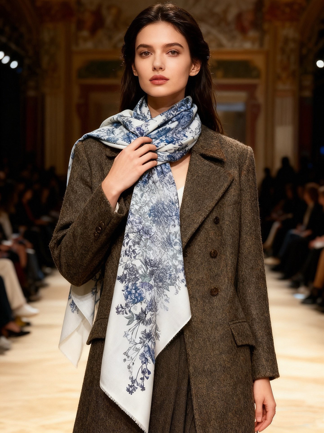 💟CHANEL香奈儿经典元素设计优雅大方，绕在颈间超级完美💋💋简直人间的尤物😍 专柜品质[玫瑰]长巾10