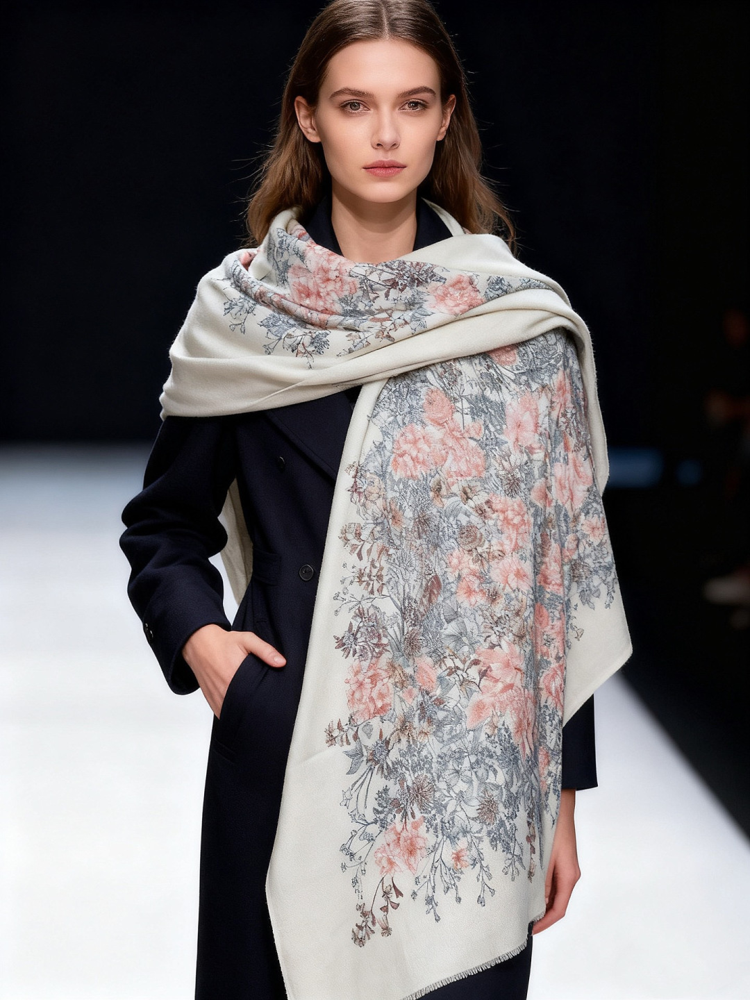 💟CHANEL香奈儿经典元素设计优雅大方，绕在颈间超级完美💋💋简直人间的尤物😍 专柜品质[玫瑰]长巾10