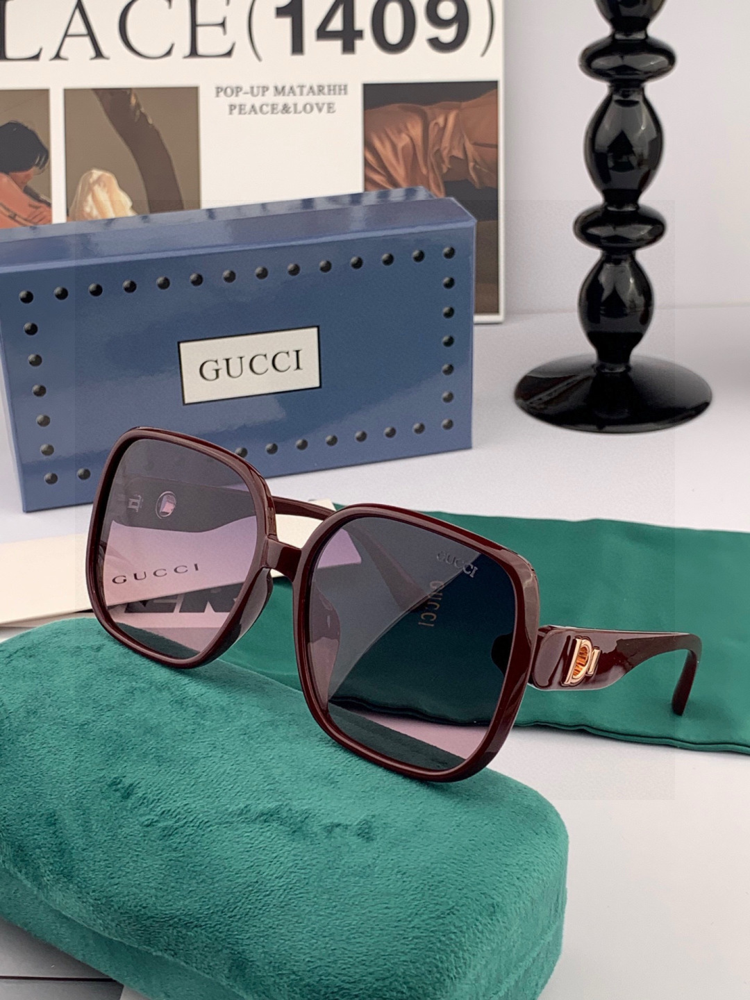 🔺GUCCI🔻古驰 GG圆框太阳镜 完美品质 🎓独特设计 适合各种脸型 亮相时装周 超时尚百搭 实物精致