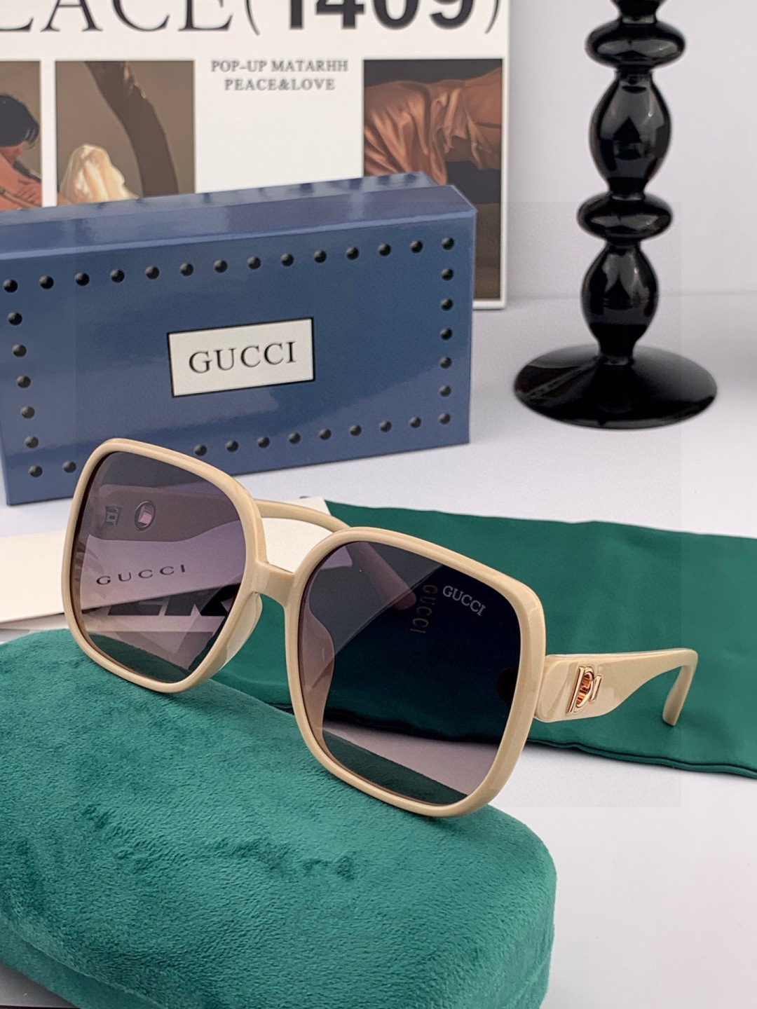 🔺GUCCI🔻古驰 GG圆框太阳镜 完美品质 🎓独特设计 适合各种脸型 亮相时装周 超时尚百搭 实物精致