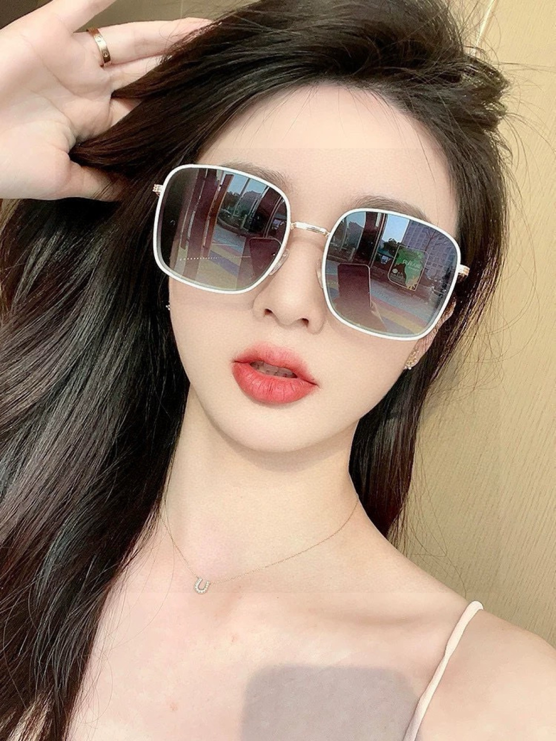 🔺 【GUCCI-偏光太阳镜】2025开春新款 潮流爆款 时尚圆框偏光太阳镜 高品质 佩戴舒适 网红潮款