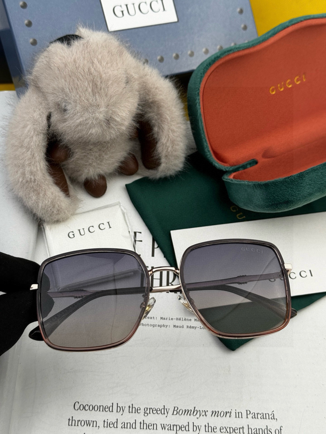 🔺 【GUCCI-偏光太阳镜】2025开春新款 潮流爆款 时尚圆框偏光太阳镜 高品质 佩戴舒适 网红潮款