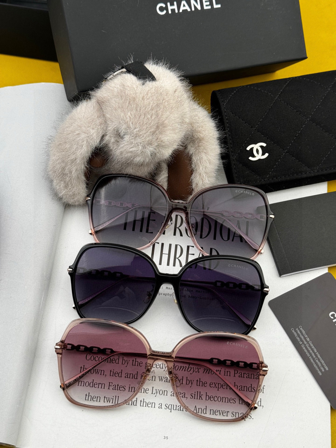 【CHANEL】香奈儿 2025新款潮流爆款 时尚方框太阳镜 佩戴舒适 网红潮款墨镜 女士高清加厚偏光太