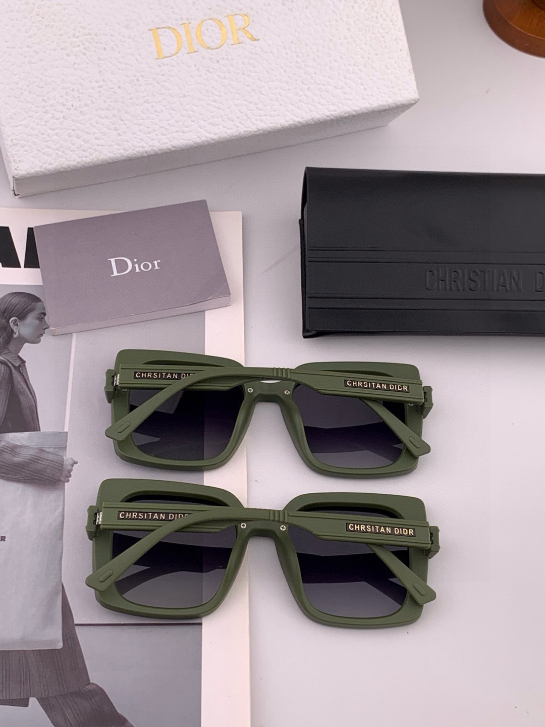 🔺 【DIOR-迪奥】2025开春新款 潮流爆款 时尚方框偏光太阳镜 高品质 佩戴舒适 网红潮款墨镜 女