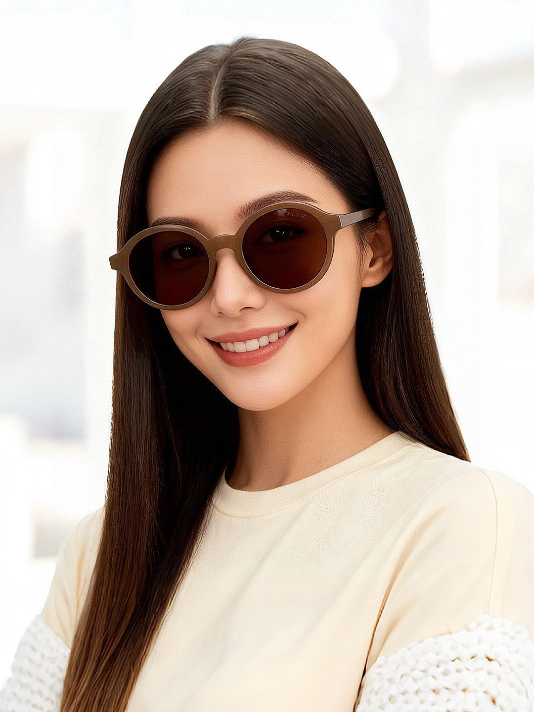 🔺 【GUCCI-偏光太阳镜】2025开春新款 潮流爆款 时尚圆框偏光太阳镜 高品质 佩戴舒适 网红潮款