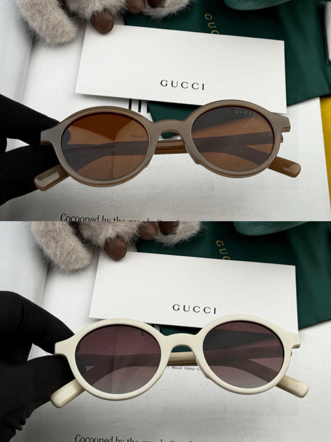 🔺 【GUCCI-偏光太阳镜】2025开春新款 潮流爆款 时尚圆框偏光太阳镜 高品质 佩戴舒适 网红潮款