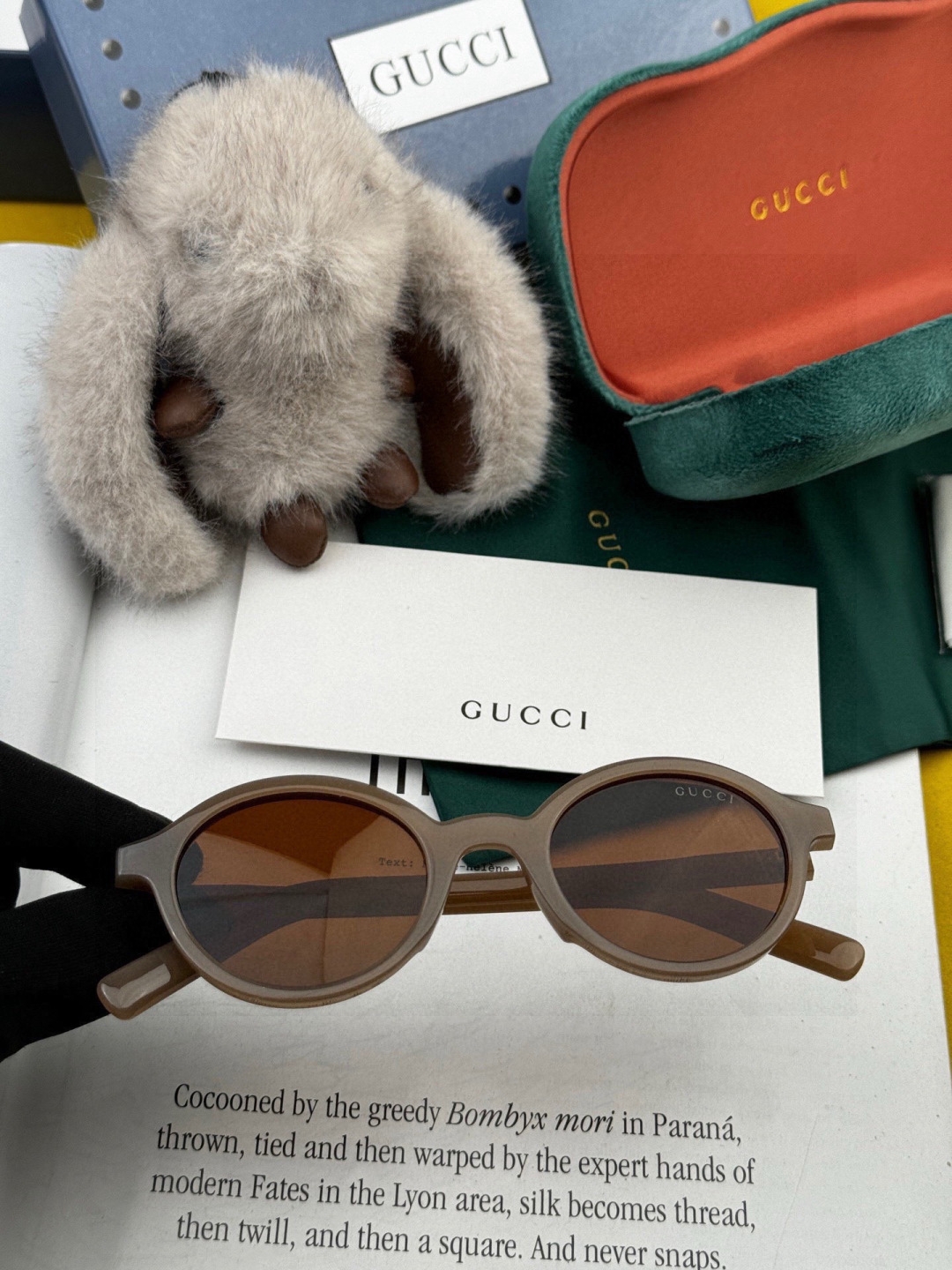🔺 【GUCCI-偏光太阳镜】2025开春新款 潮流爆款 时尚圆框偏光太阳镜 高品质 佩戴舒适 网红潮款