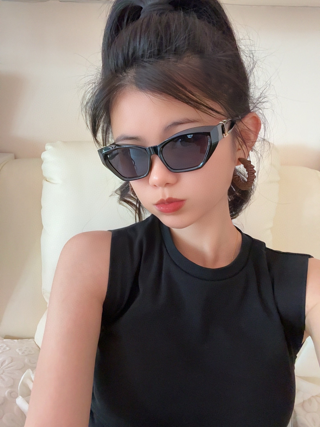 【TR偏光系列】lv大框太阳镜墨镜经典的方框设计，不挑脸型，无论搭配大衣还是连衣裙都非常显气质偏光镜片预