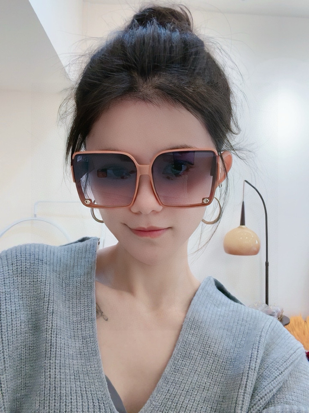 🔺 【DIOR-迪奥】2025开春新款 潮流爆款 时尚方框偏光太阳镜 高品质 佩戴舒适 网红潮款墨镜 女