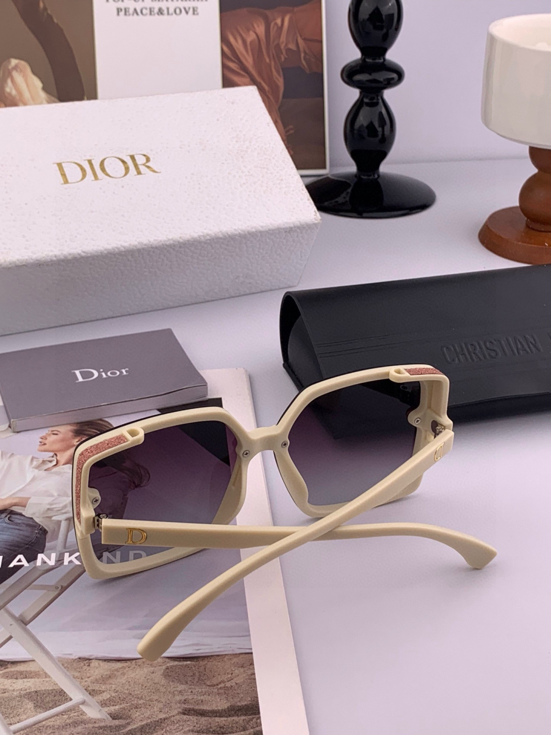 🔺 【DIOR-迪奥】2025开春新款 潮流爆款 时尚方框偏光太阳镜 高品质 佩戴舒适 网红潮款墨镜 女