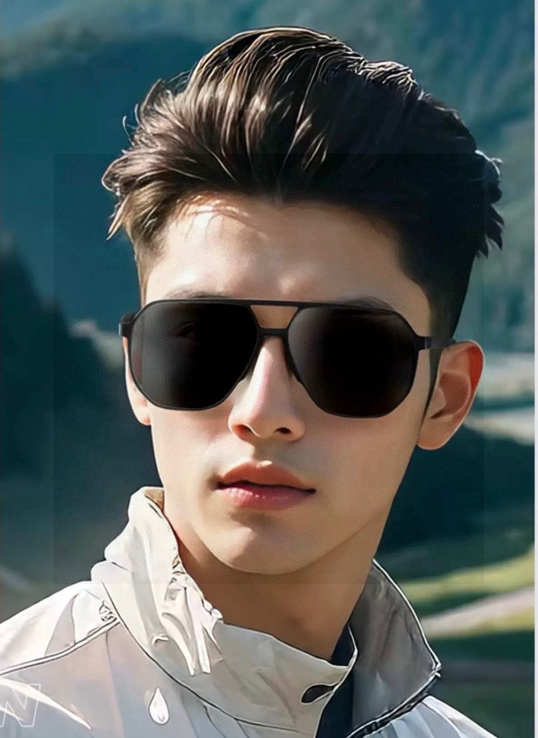 ♦️LV 2025新款男女情侣款太阳镜多边形墨镜iP电镀永不褪色 超轻超有弹性整幅眼镜无螺丝重要的是压不