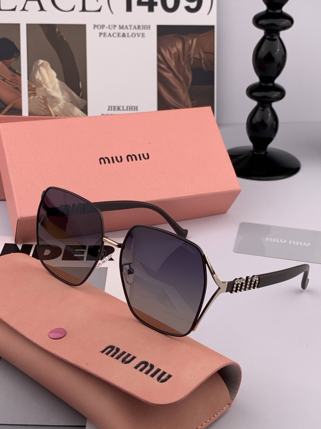 MIUMIU/缪缪🖇🖇2025开春新款🌟闪耀新款璀璨登台 ❤❤太阳镜潮品 精致个性设计简约时尚 专柜品质