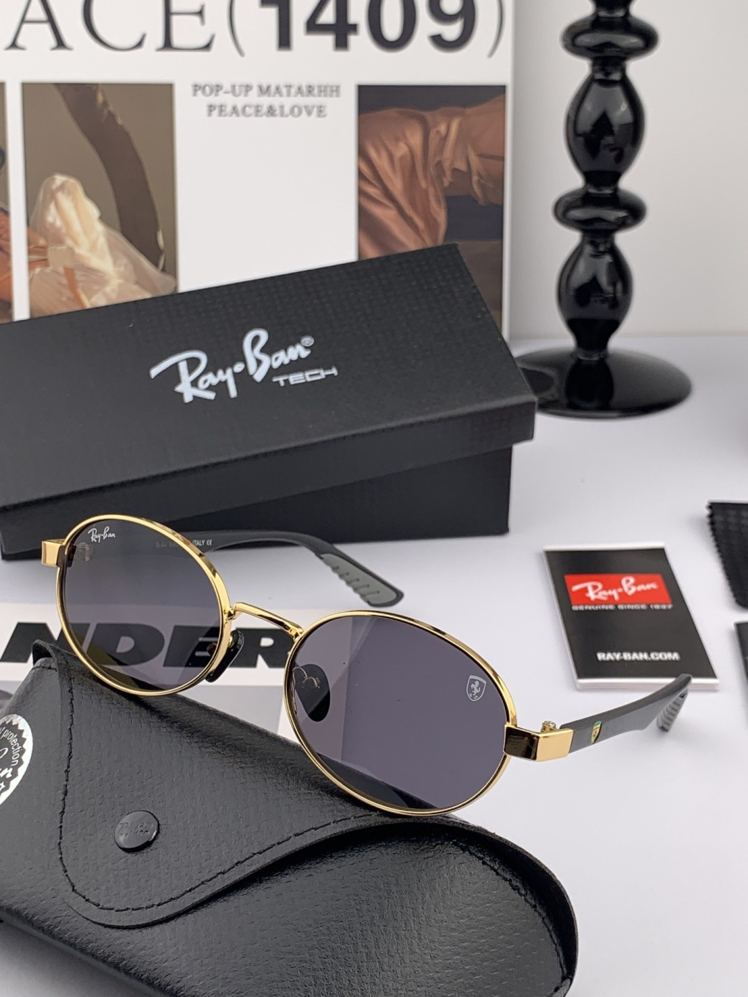 官方同步 品牌:雷朋经典男女士玻璃太阳镜 材质：美国宝丽来高清防爆钢化玻璃镜片 型号：RB8030