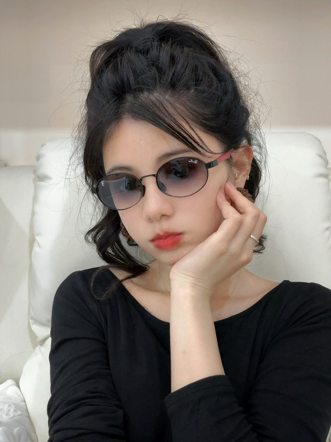 官方同步 品牌:雷朋经典男女士玻璃太阳镜 材质：美国宝丽来高清防爆钢化玻璃镜片 型号：RB8030