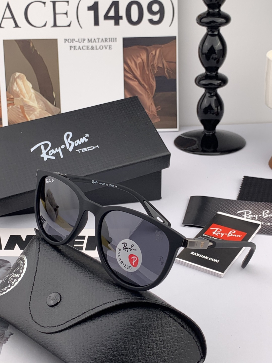 官方同步 品牌:雷朋经典男女士玻璃太阳镜 材质：美国宝丽来高清防爆钢化玻璃镜片 型号：RB7839