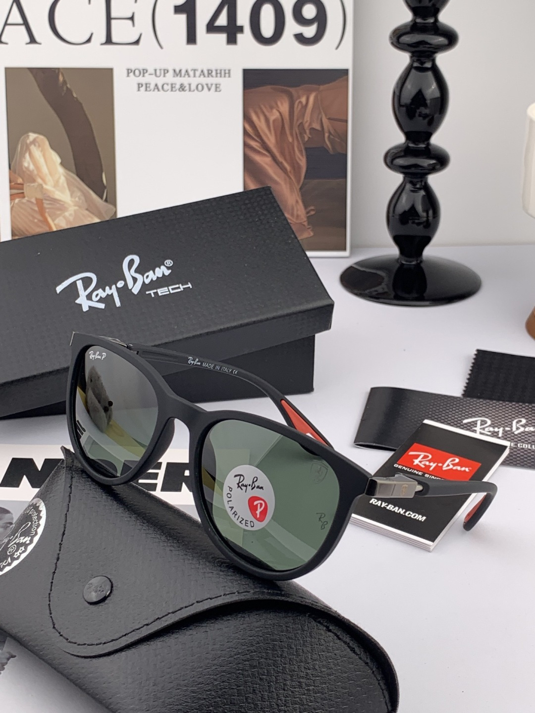 官方同步 品牌:雷朋经典男女士玻璃太阳镜 材质：美国宝丽来高清防爆钢化玻璃镜片 型号：RB7839