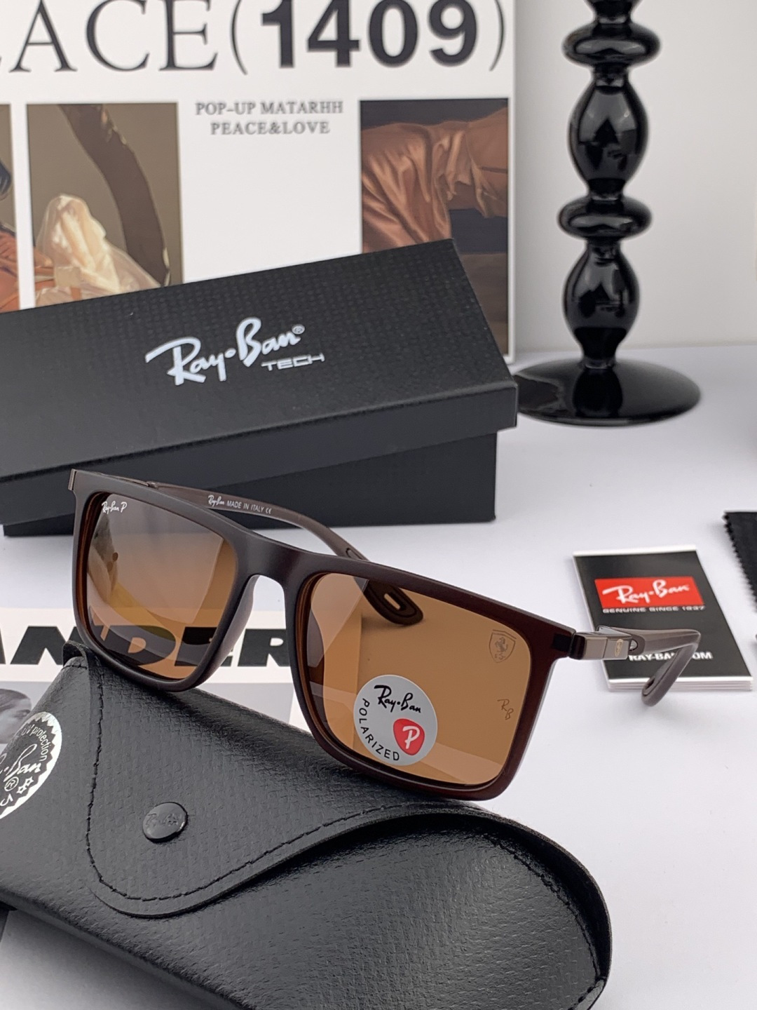 官方同步 品牌:雷朋经典男女士玻璃太阳镜 材质：美国宝丽来高清防爆钢化玻璃镜片 型号：RB7839