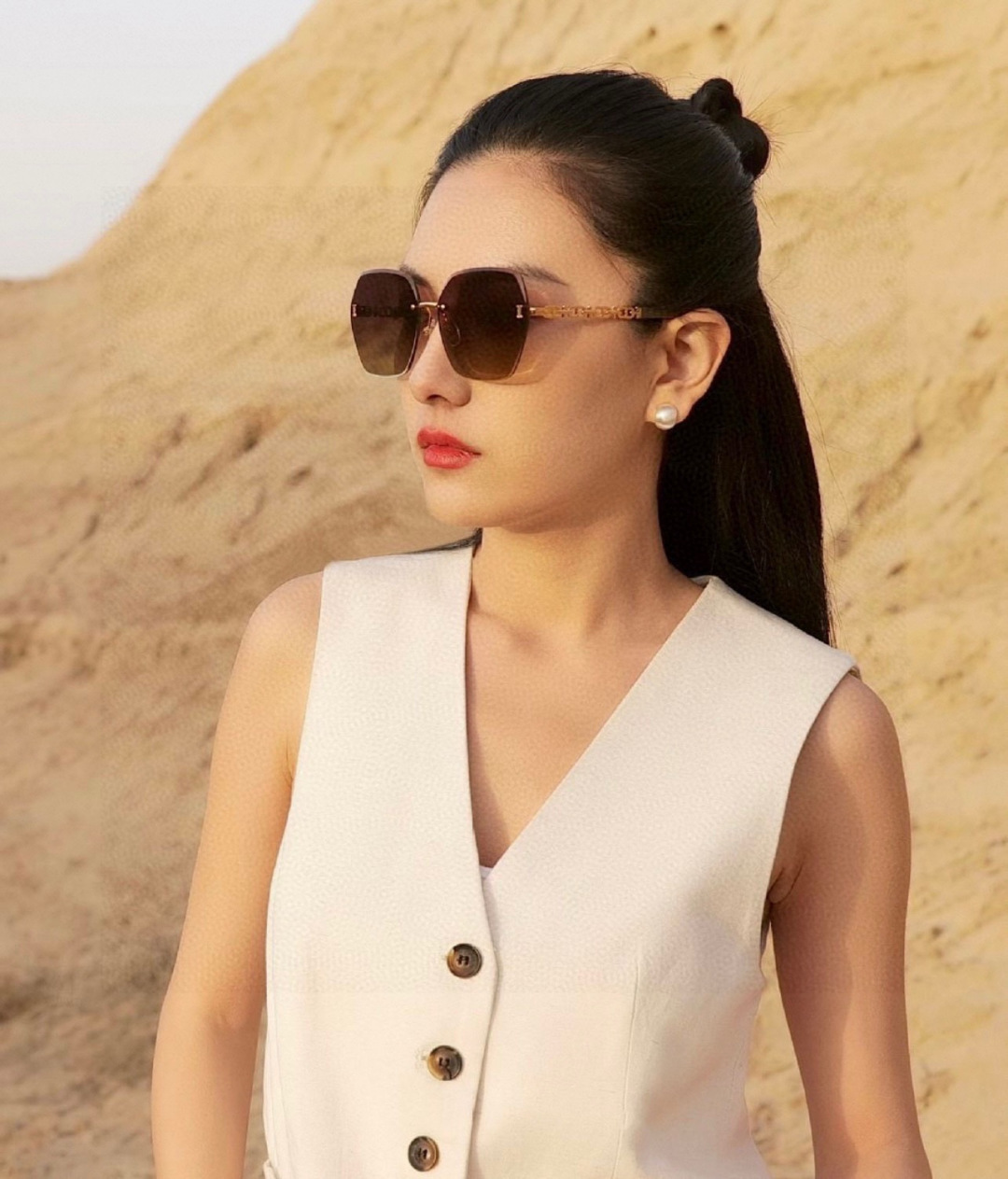 🔺 【香奈儿】2025开春新款 潮流爆款 时尚方框太阳镜 高品质 佩戴舒适 网红潮款墨镜 女士高清太阳镜