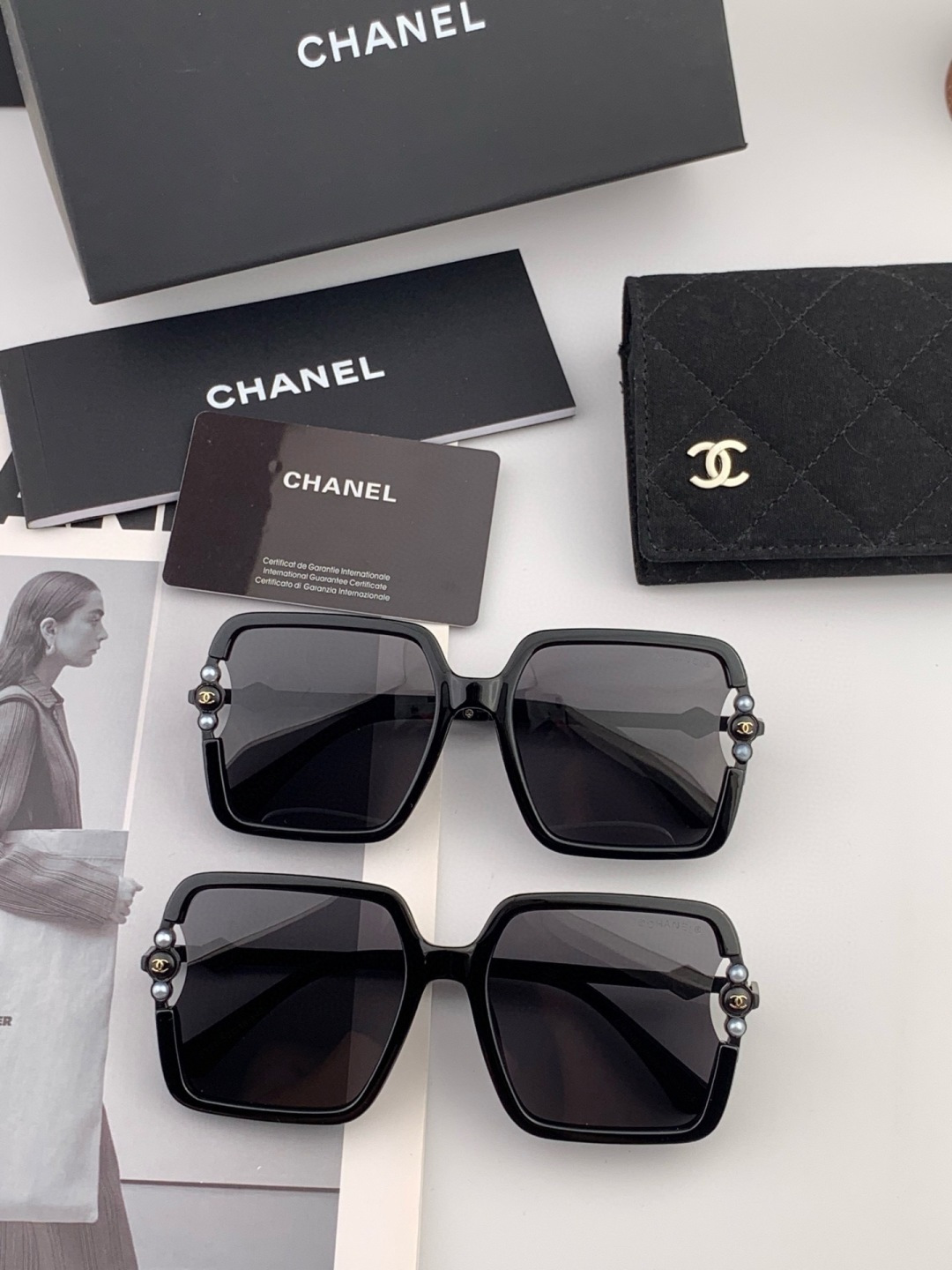 新品CHANEL 香奈儿太阳镜以独特魅力和前卫风格诠释春夏最新眼镜，质感超好佩带舒适 型号：CH5236