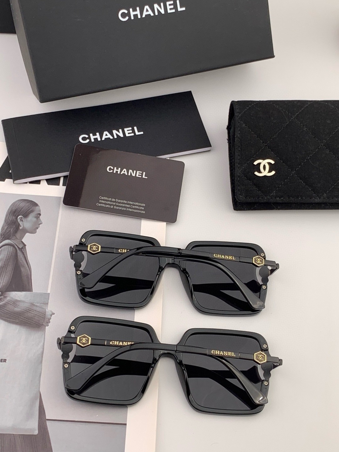 新品CHANEL 香奈儿太阳镜以独特魅力和前卫风格诠释春夏最新眼镜，质感超好佩带舒适 型号：CH5236