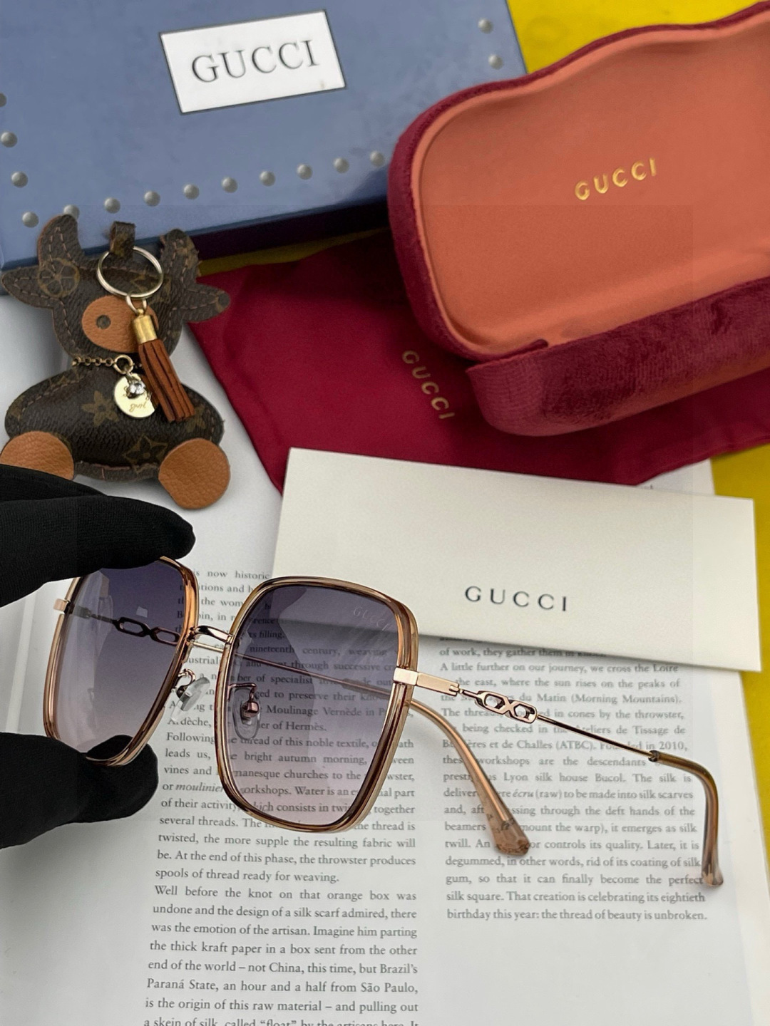 【偏光系列太阳镜】🎈原版出货GUCCI网红超爆款💙经典奢华全球风[强][酷][亲亲] 时尚圆框太阳镜[得