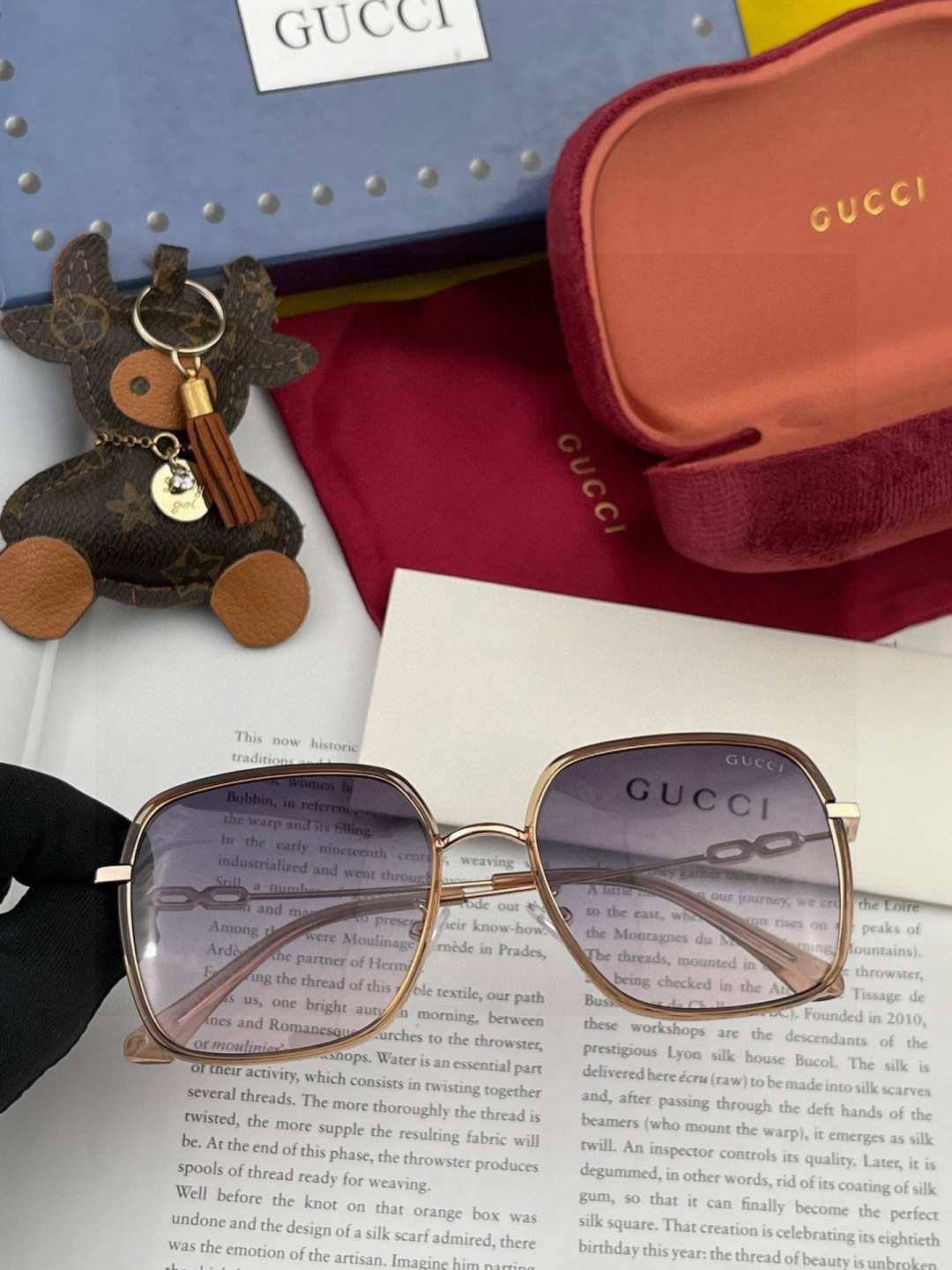 【偏光系列太阳镜】🎈原版出货GUCCI网红超爆款💙经典奢华全球风[强][酷][亲亲] 时尚圆框太阳镜[得