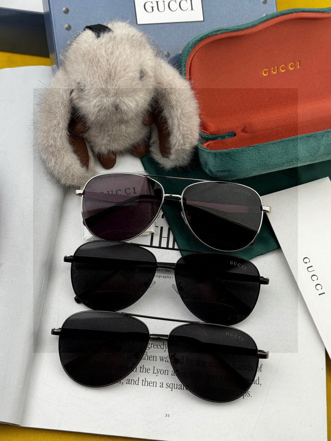 Gucci 。 高品质男女款墨镜 👍 进口宝丽来偏光镜片 。蛤蟆镜 开车钓鱼都可 。百搭显瘦墨镜韩版男士