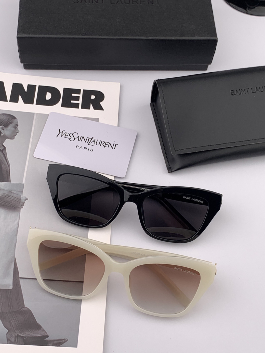 👑 【新款】🕶🔝🔝🔝🎁🎁🎁时尚百搭 超显脸小 佩戴舒适品牌:Ysl 圣罗兰 💎 材质: 加厚偏光镜片型号