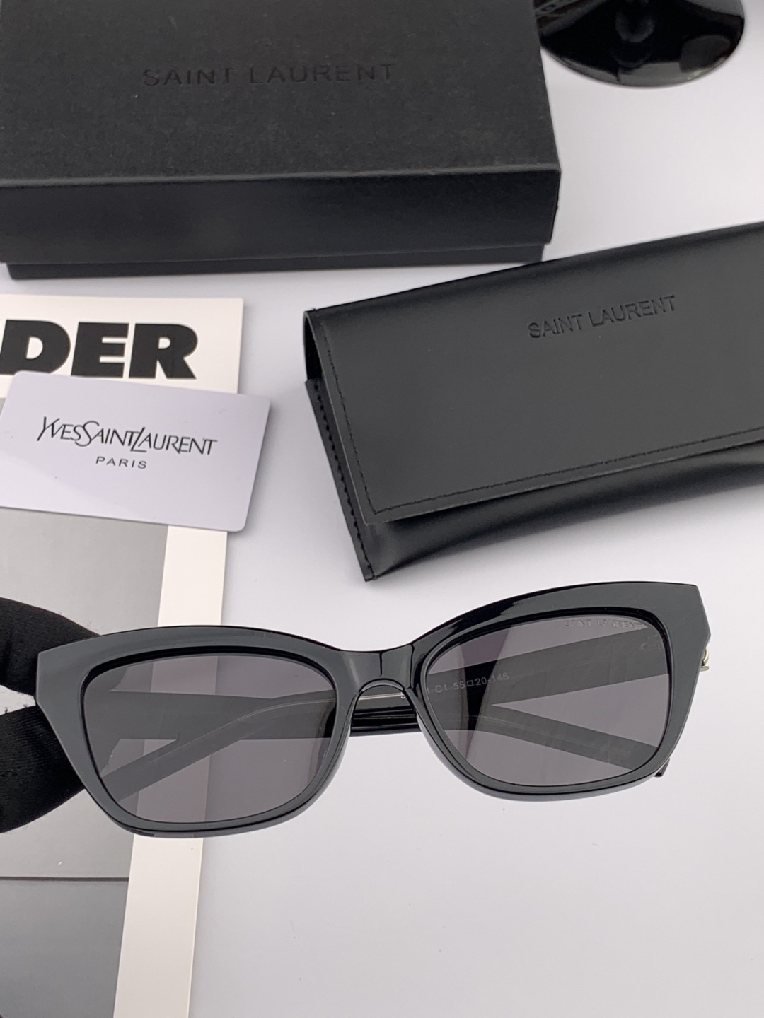 👑 【新款】🕶🔝🔝🔝🎁🎁🎁时尚百搭 超显脸小 佩戴舒适品牌:Ysl 圣罗兰 💎 材质: 加厚偏光镜片型号