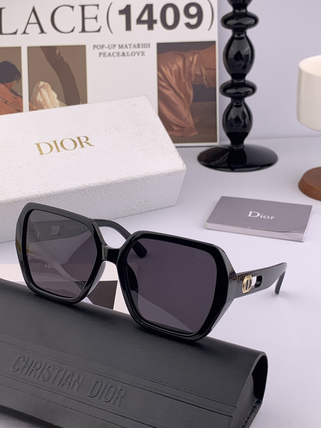 🔺 【DIOR-迪奥】2025开春新款 潮流爆款 时尚方框偏光太阳镜 高品质 佩戴舒适 网红潮款墨镜 女