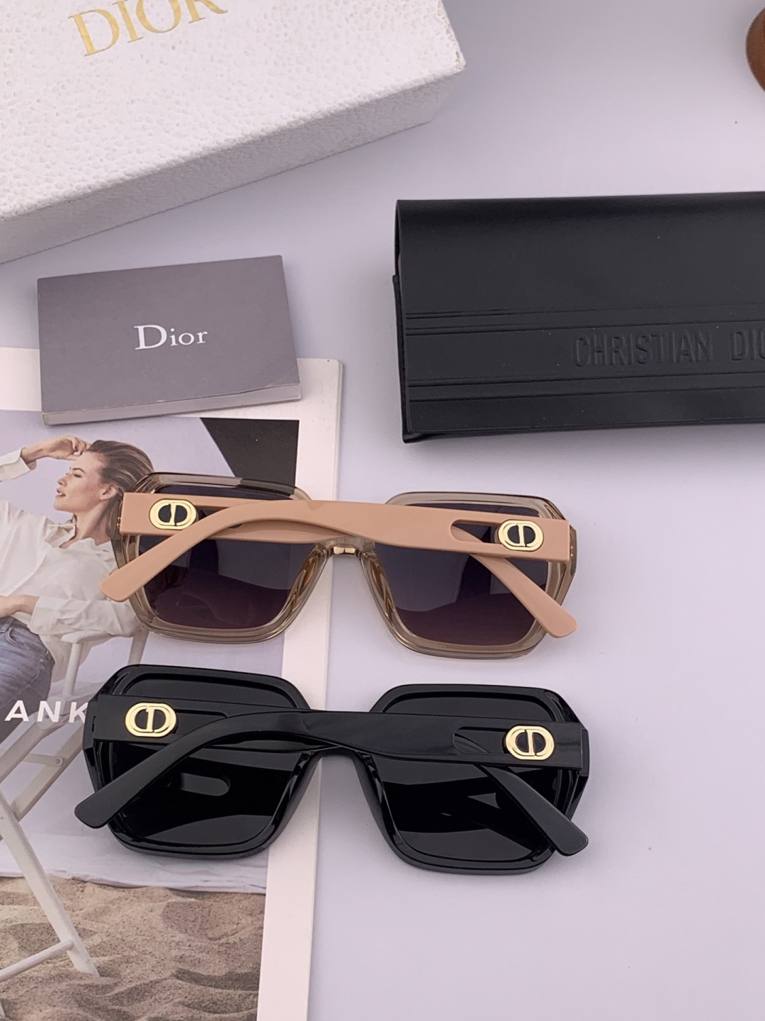 🔺 【DIOR-迪奥】2025开春新款 潮流爆款 时尚方框偏光太阳镜 高品质 佩戴舒适 网红潮款墨镜 女