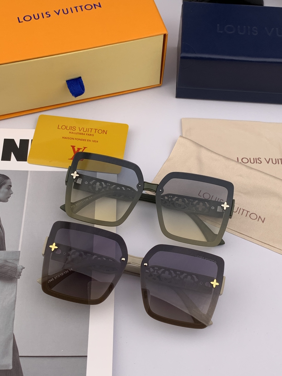 LV 太阳镜潮品官网模特同款 [玫瑰][玫瑰]四叶草🍀精致个性设计简约时尚 高品质值得拥有绝对潮爆整个夏