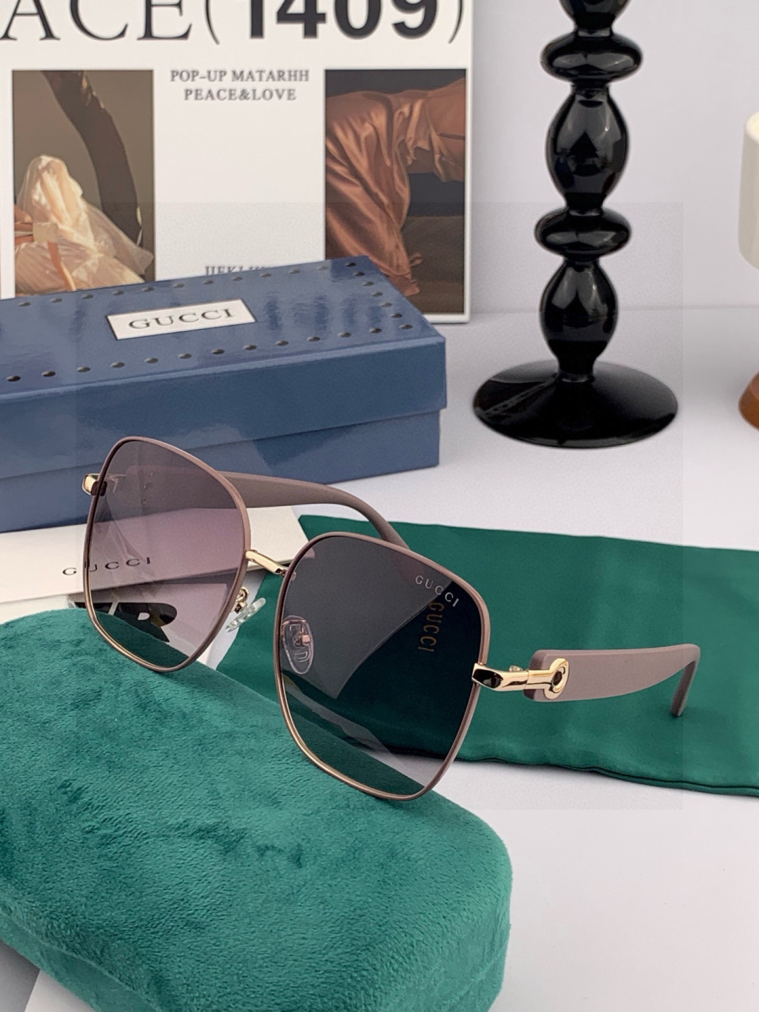 🔺GUCCI🔻古驰 GG圆框太阳镜 完美品质 🎓独特设计 适合各种脸型 亮相时装周 超时尚百搭 实物精致