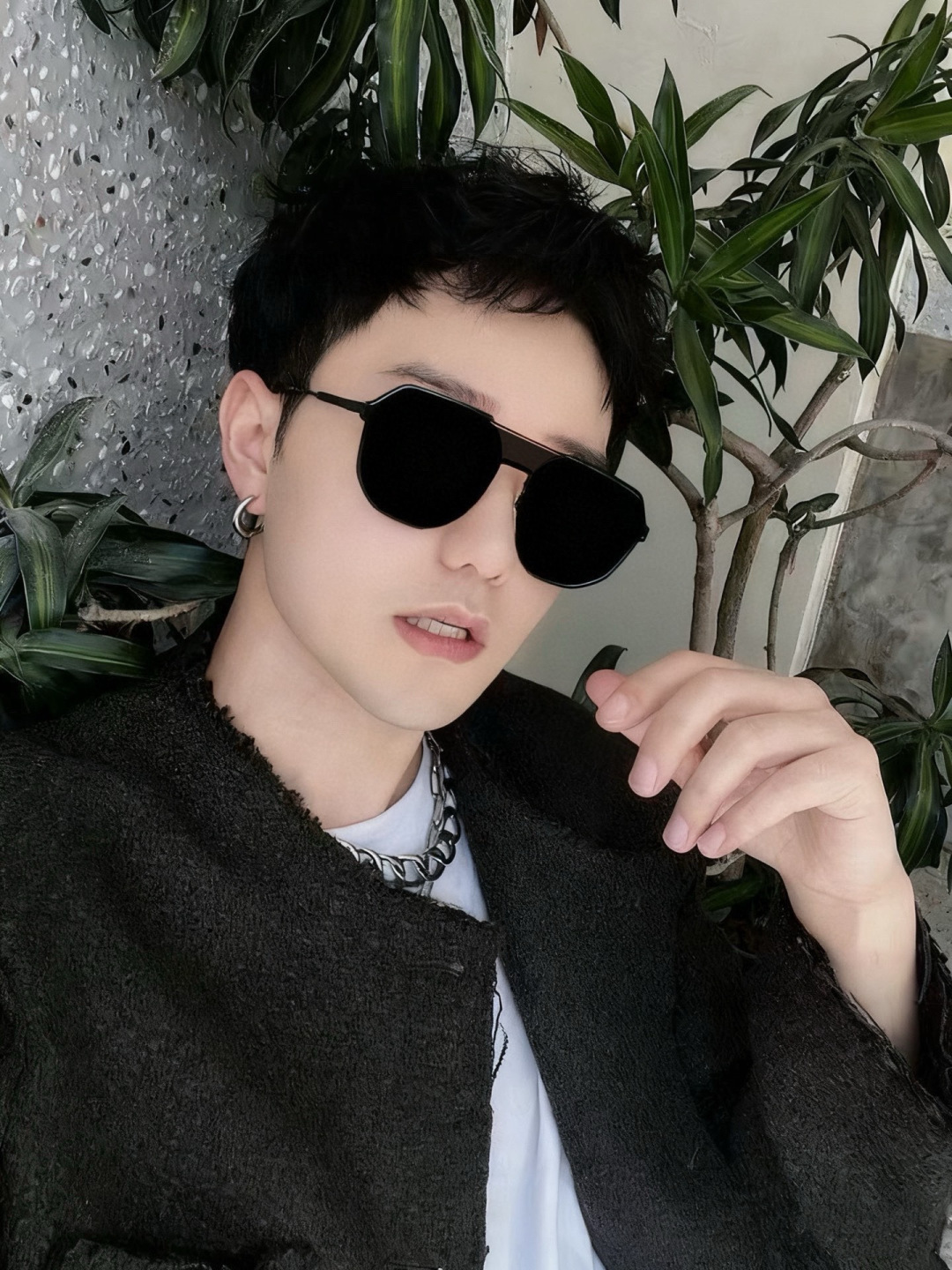 Gucci古奇 新款连体驶驾镜墨镜出行必众备多明星同款 太阳镜 男女太士阳镜飞行 型号：G011